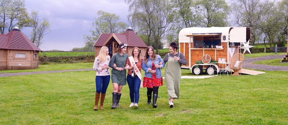 Glamping Hen Party Derbyshire Camping family